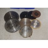 Quantity of Circular Saw blades, various sizes.