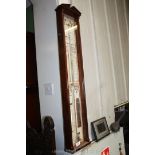 A Mahogany cased Admiral 'Fitzroy's barometer with thermometer and gauge indicating the height of