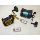 Two OKUMA multiplier Sea/Boat reels including 'Classic 30L' and 'Magnetix MG-30LS',