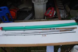 Two Fly Fishing Rods including 9'6'' trout rod by Denis Wrightston and a 'Bruce & Walker' multi
