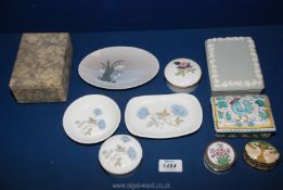 A small quantity of trinket pots and dishes to include; Royal Copenhagen,