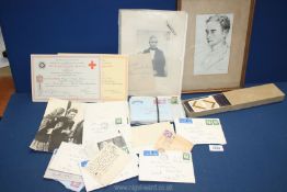 A small quantity of ephemera including letters from the 1960's, St.