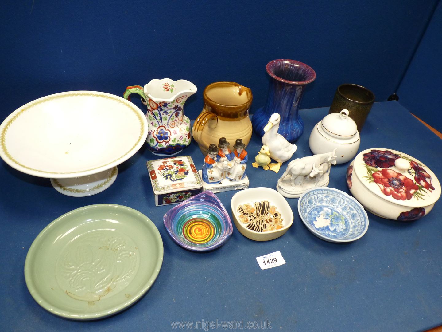 A quantity of china including Limoges 'The Malabor' footed dish, Moorcroft lidded pot (a/f.), T.G. - Image 2 of 2