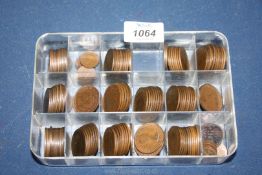 A quantity of old pennies including Edward VII and George V.