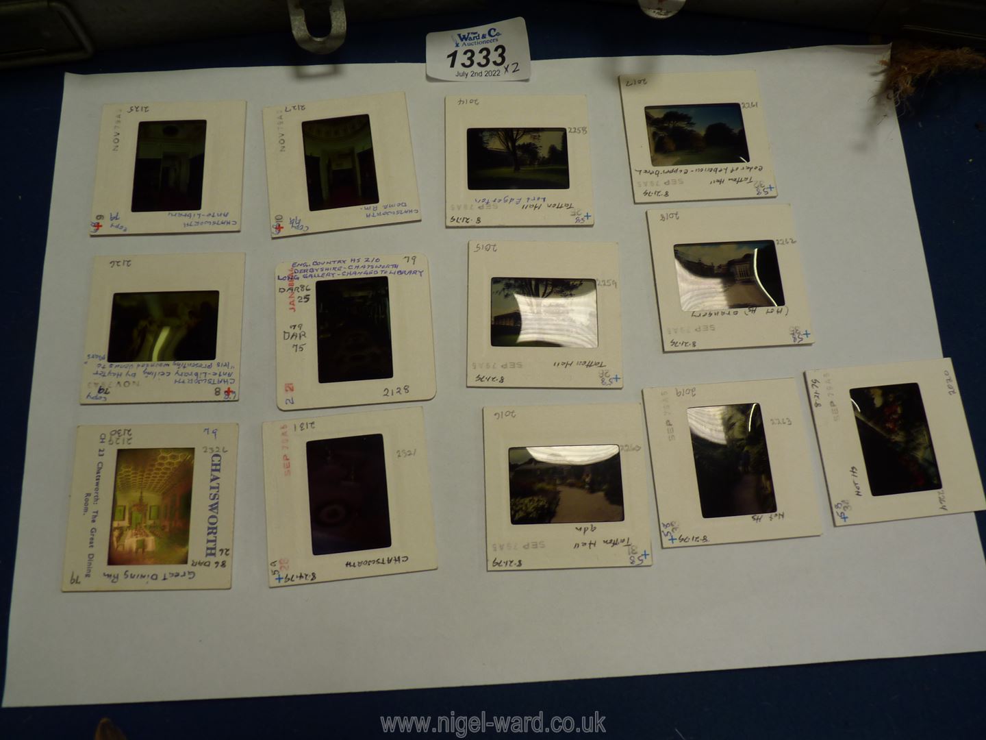 Two metal cases of film slides including York, Sevenoaks, Appleby Castle, Skipton, Clifford Castle, - Image 3 of 4