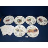 Six Danbury mint 'Bird watcher's Notebook' plates by Eric Robson with certificates of authenticity.