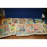 A small quantity of 'Cheeky' comics from the late seventies (twenty in total) and a Kung Fu annual.