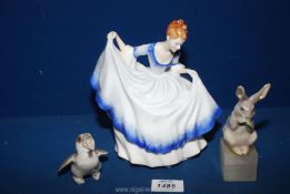 A Royal Doulton figure 'Pamela' modelled by Peggy Davies,
