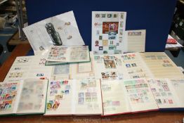 A quantity of Stamp Stock books with foreign and English stamps,