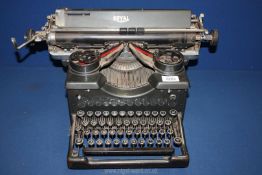 A vintage Royal Typewriter.