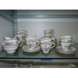 A Grosvenor china 'Wu Ting' twelve setting tea service (no teapot), some a/f.