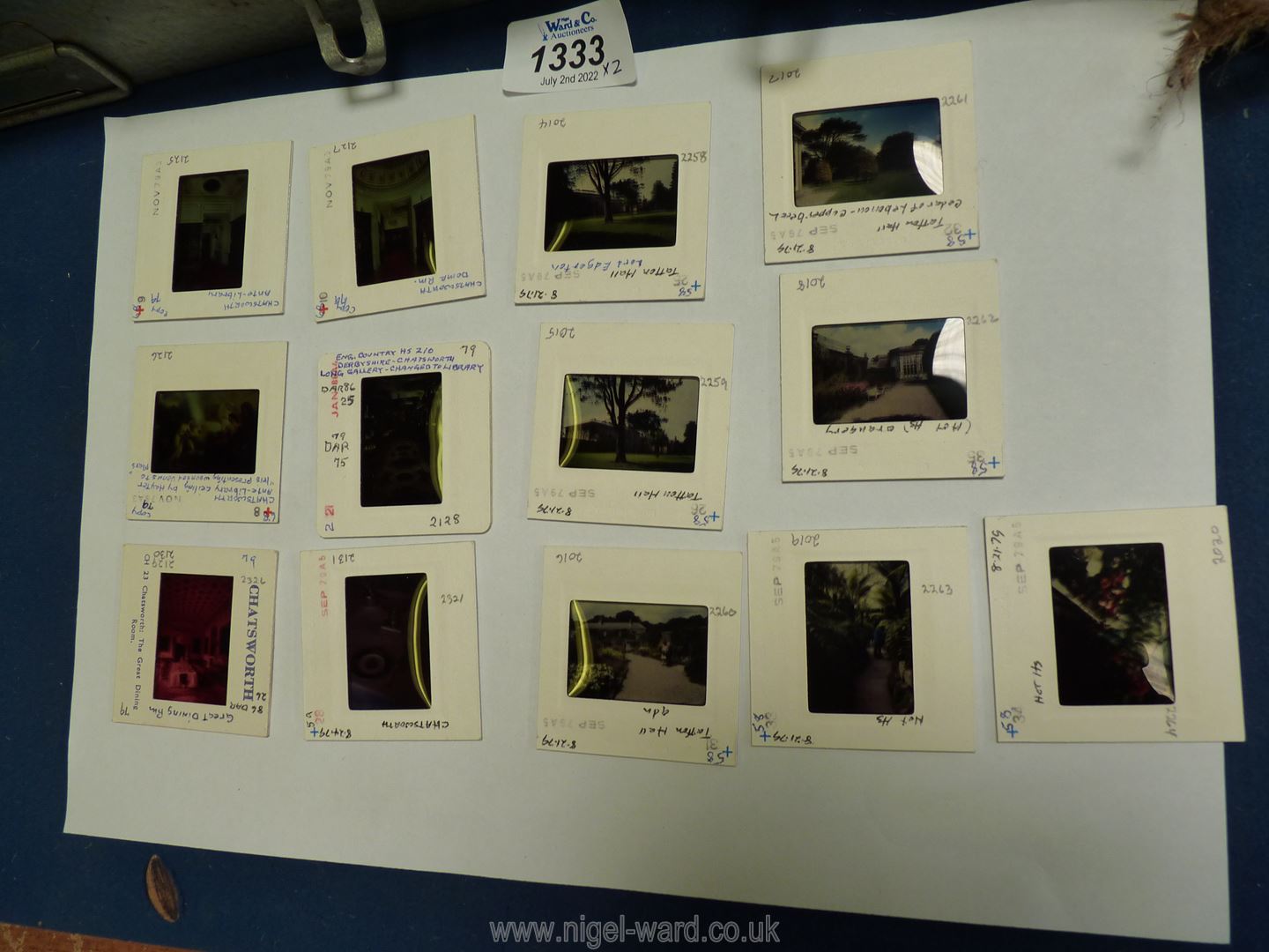Two metal cases of film slides including York, Sevenoaks, Appleby Castle, Skipton, Clifford Castle, - Image 4 of 4