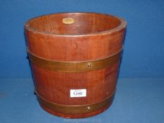 A Melotte Separator Sales Limited Imperial Bristol wooden Jardiniere, 9" tall, 10¼" diameter.