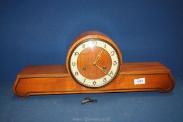 A mantle Clock by VEB Feinmechanik Sonneberg, type 112613, with key,