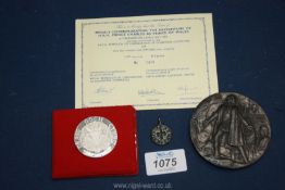 A Medal commemorating The Investiture of HRH Prince Charles Prince of Wales, minted in Silver, 33.