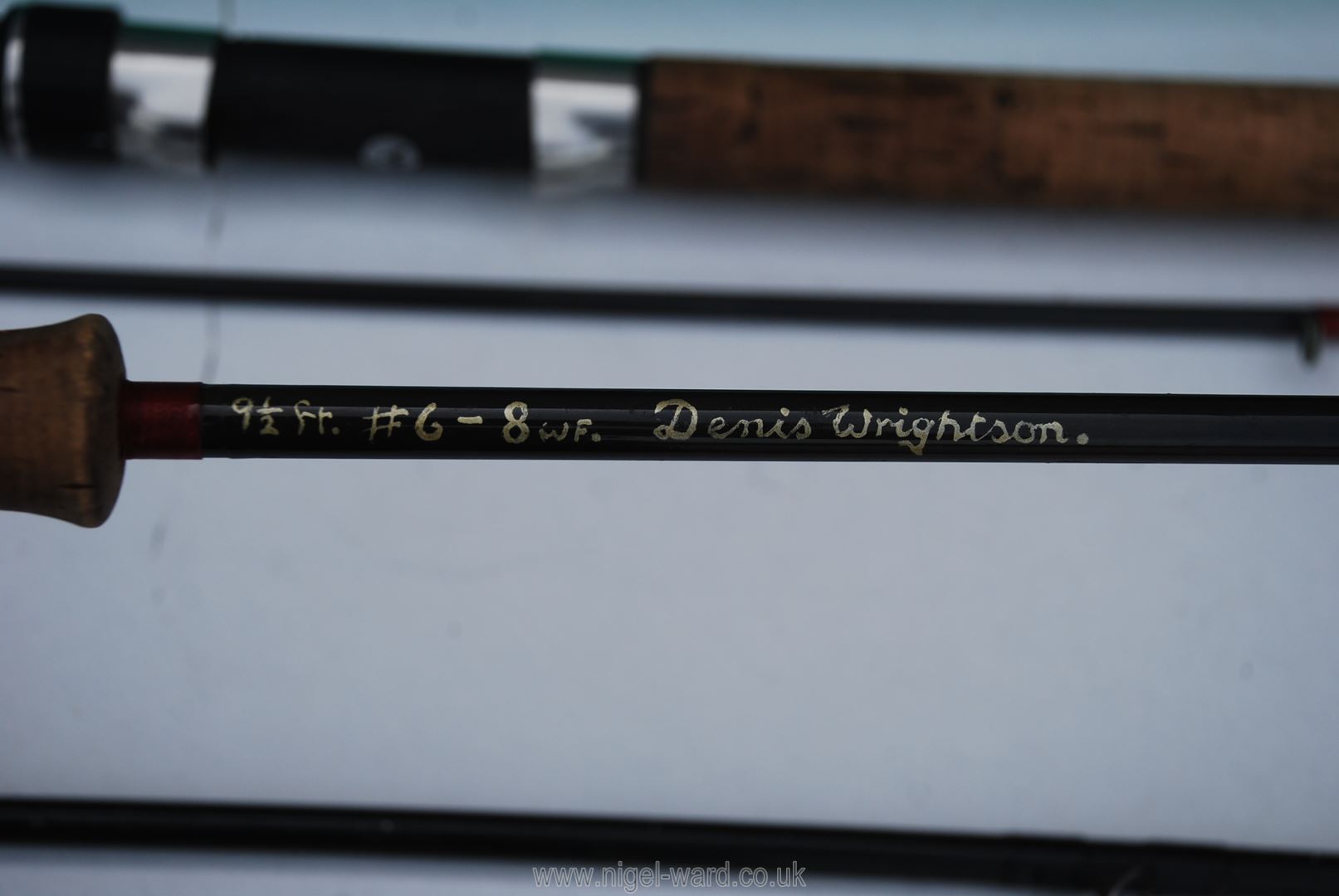 Two Fly Fishing Rods including 9'6'' trout rod by Denis Wrightston and a 'Bruce & Walker' multi - Image 2 of 3