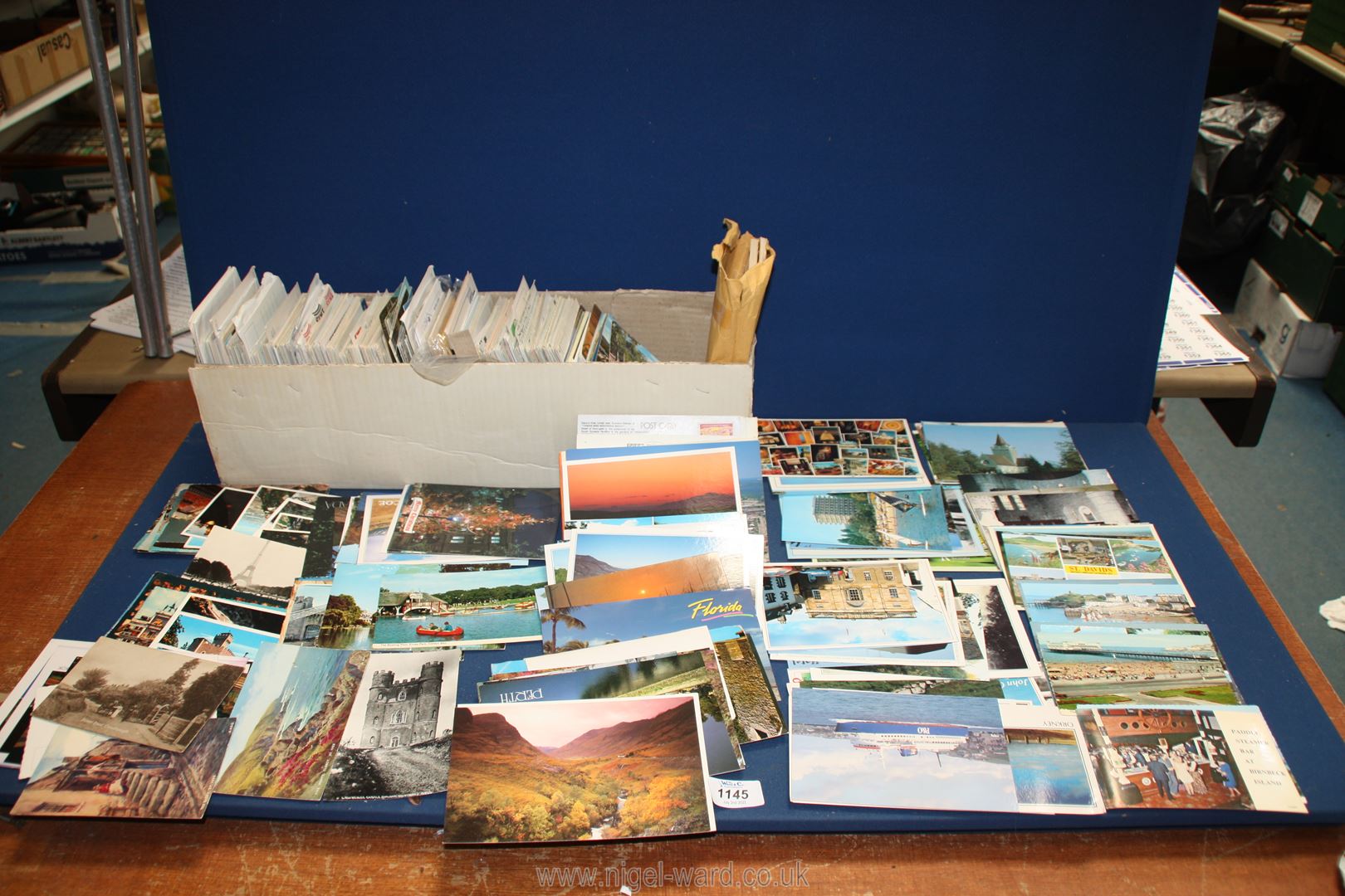 A large quantity of Postcards to include Glencoe, Canada, Wales, Paris, etc.