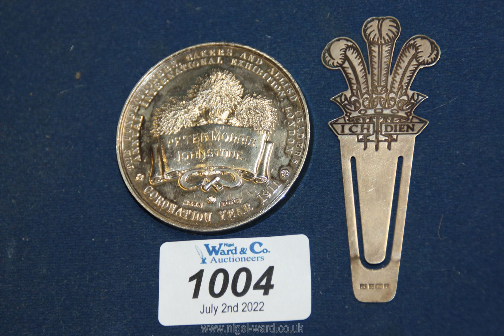 A Birmingham silver medallion, maker T & J.B. (T. & J. BRAGG Ltd.