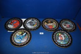 Six black magical fairy tales from Old Russia limited edition cabinet plates by Villeroy and Boch.