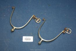 A pair of German silver coloured Spurs.