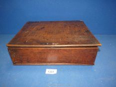 An old oak correspondence box,