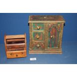 Two wooden jewellery Boxes,