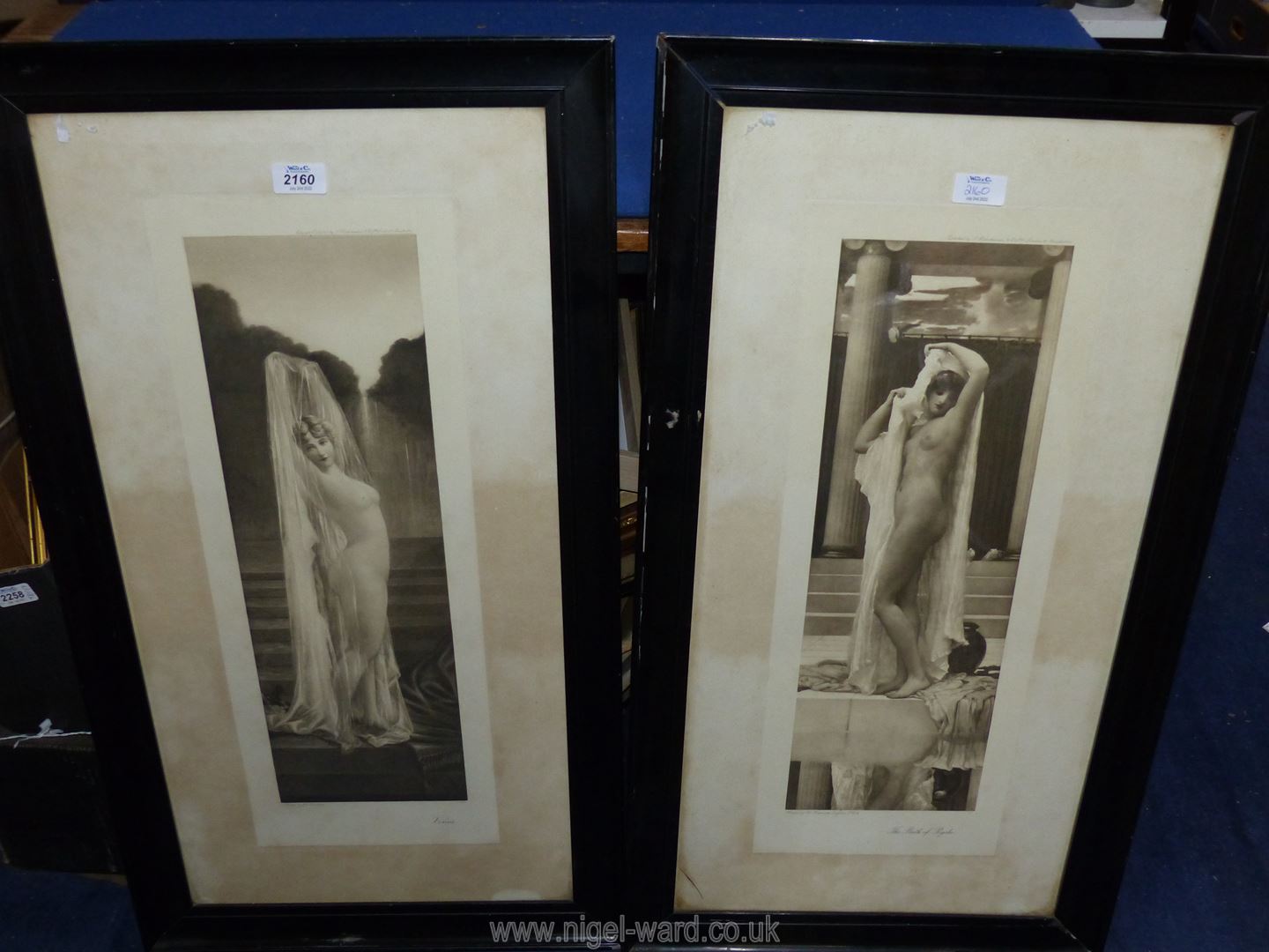 A pair of Prints to include Sir Frederick Leighton's 'The Bath of Psyche' and Bradshaw's 'Venus' 18