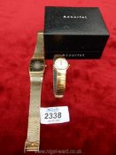 A boxed ladies Accurist watch with flexi wristband,