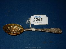 A small berry Silver spoon, London 1842.