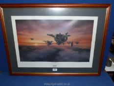 A framed and mounted limited edition Print, (no,