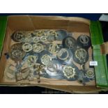 A quantity of Horse brasses on Martingales etc.