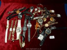 A quantity of miscellaneous wristwatches.