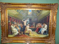 A large contemporary Oil on canvas being a reproduction after Theodore Chaseriau entitled ''The