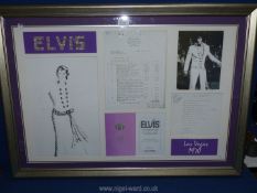 A framed Limited edition Elvis Presley Las Vegas collection, no.