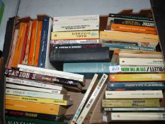 A box of books to include; The Day of the Jackal, Where Angels Fear to Tread, Doctor Zhivago, etc.