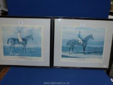 A large Print of the 1830 Epsom Derby Winner 'Priam' by J.F.
