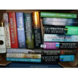 A quantity of hardback novels to include; Elizabeth George, Paul Doherty, etc.