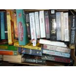 A box of novels to include; Steve Berry, Louis De Bernieres, Bill Napier, etc.