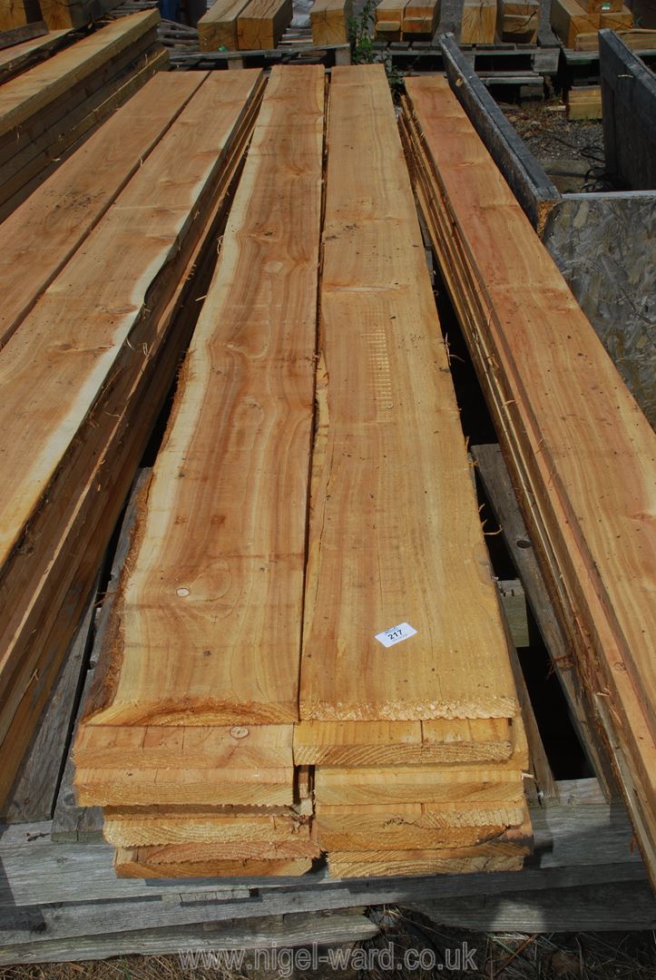 16 cedar boards 8" x 1" x 142" long.