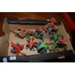 A quantity of resin dragons.