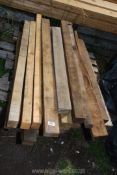 A quantity of 3" x 2" & 3" x 3" softwood up to 45" long.