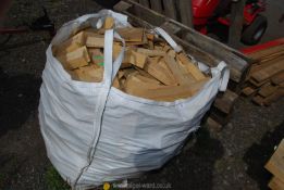 A bag of oak off cuts.