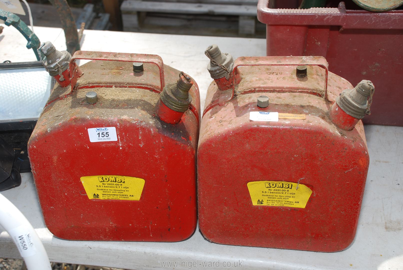 A pair of 'Kanobi' fuel cans.