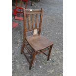 An elm seated Chair for restoration.