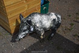 A large fibreglass wild boar.