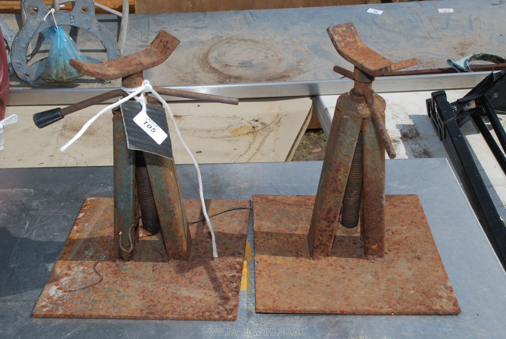 A pair of axle stands.