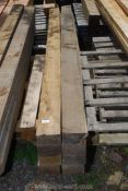 Eight lengths of softwood 5" x 3" x 94 1/2" long.