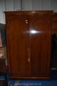 A large double wardrobe 4' wide x 22" deep x 78" high.
