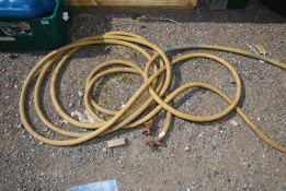 A yellow air hose.