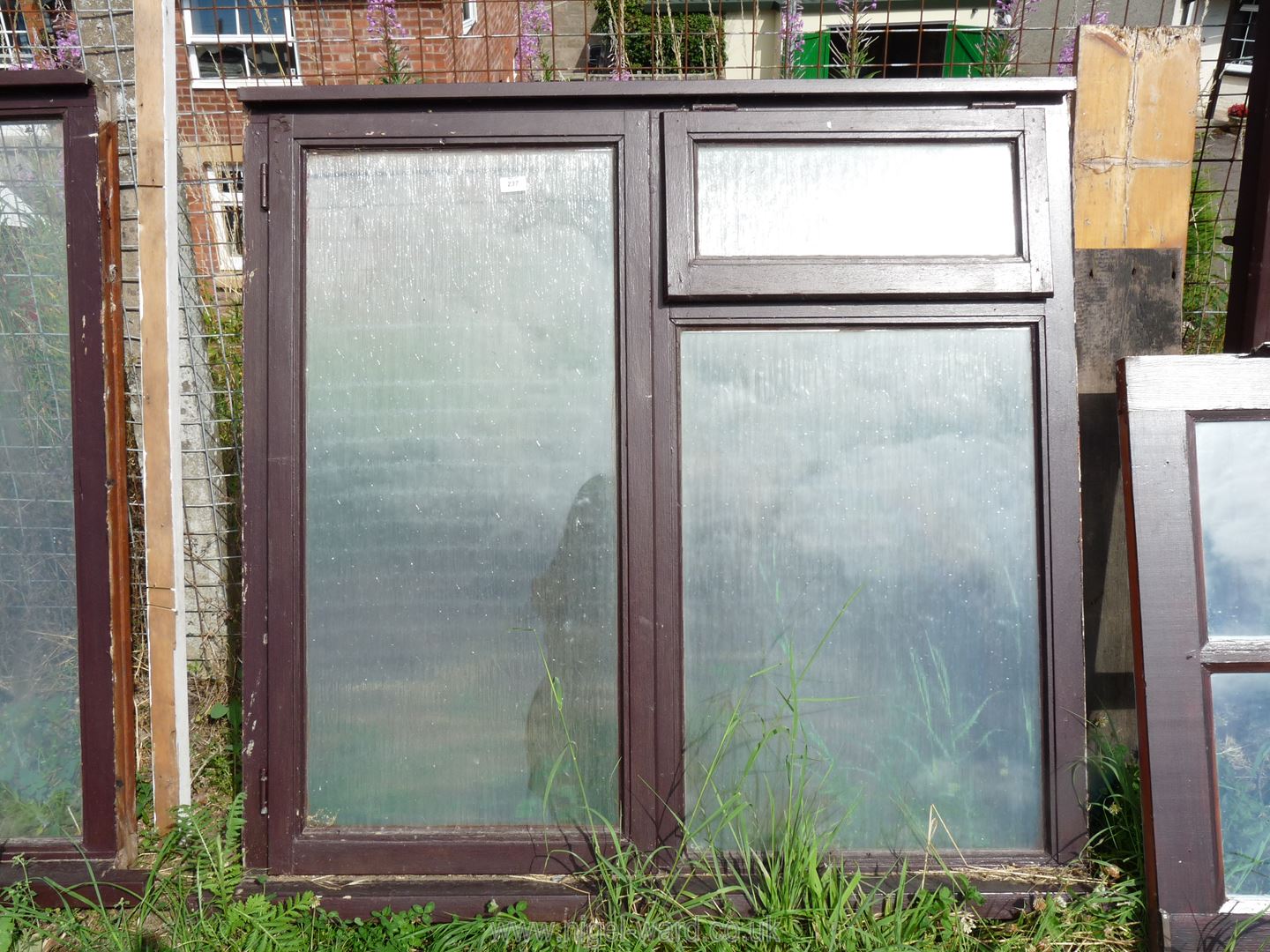 A timber framed double glazed window 4ft x 47".